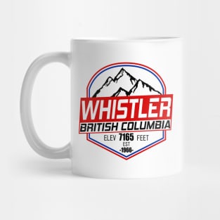 Ski Whistler B.C Canada Skiing and Mountain Biking Paradise Mug